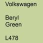 Preview: Volkswagen, Beryl Green, L478.